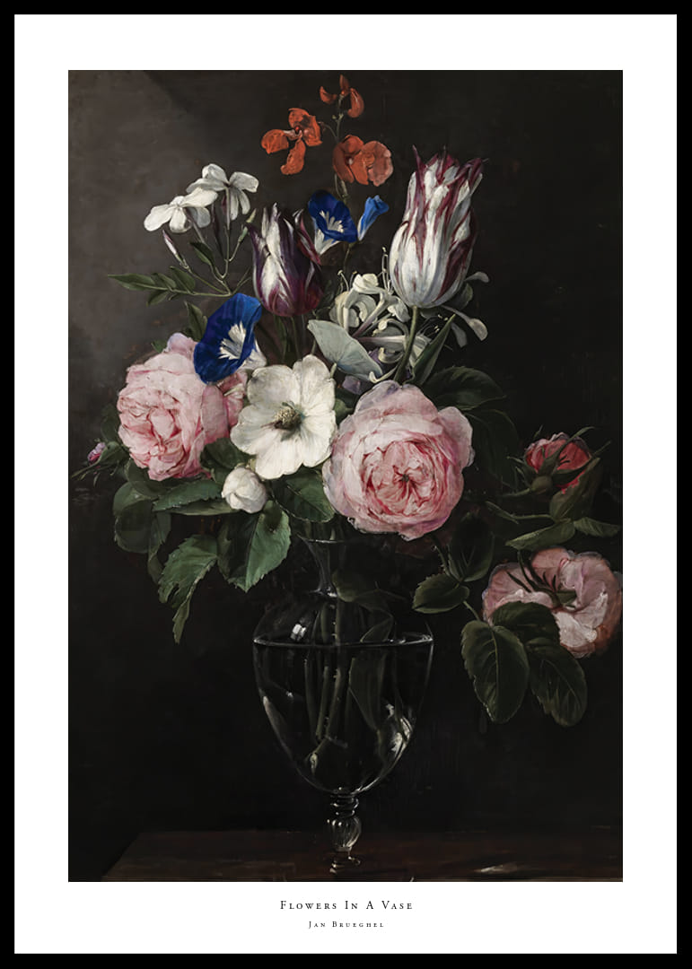 Flowers In A Vase By Jan Brueghel-12