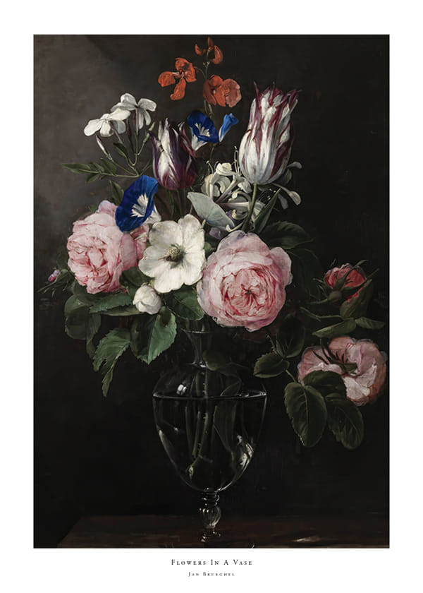 Plakatas Flowers In A Vase By Jan Brueghel