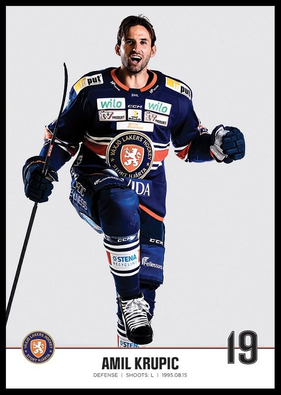 Växjö Lakers Amil Krupic #19-12