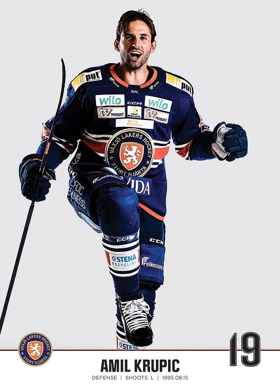 Växjö Lakers Amil Krupic #19-12