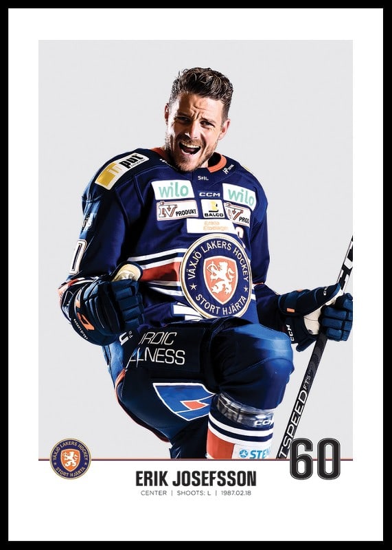 Växjö Lakers Erik Josefsson #60-12