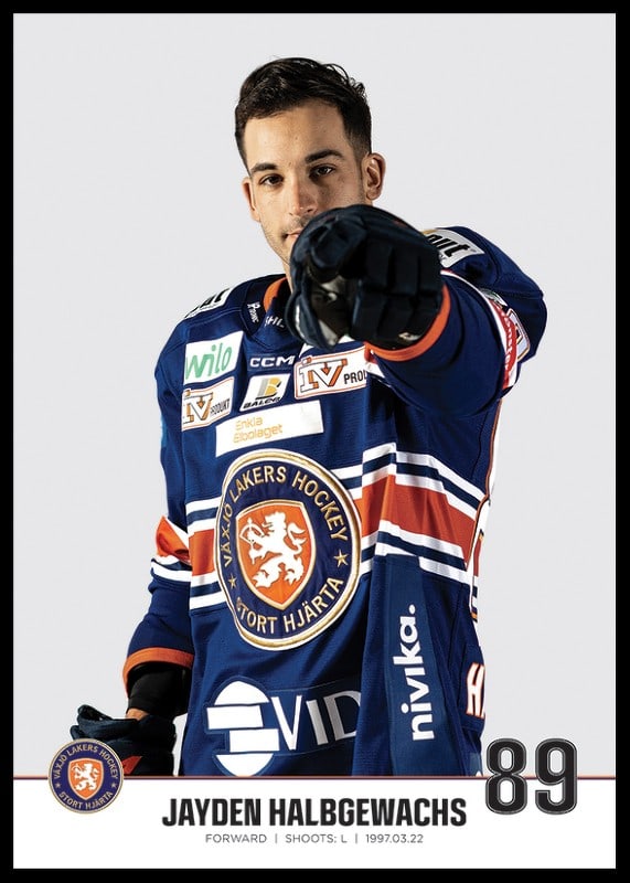 Växjö Lakers Jayden Halbgewachs #89-12