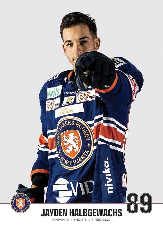 Växjö Lakers Jayden Halbgewachs #89-12