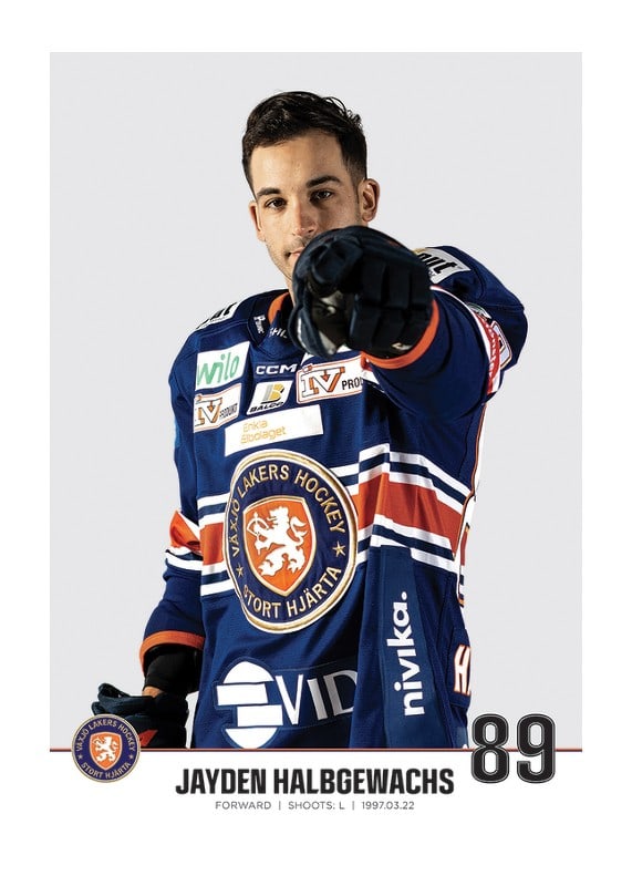 Växjö Lakers Jayden Halbgewachs #89-12