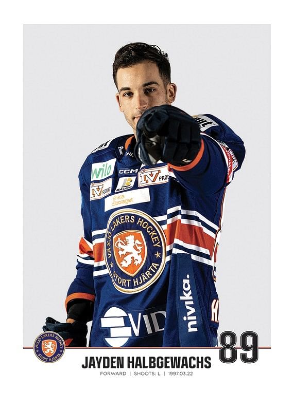 Växjö Lakers Jayden Halbgewachs #89-12