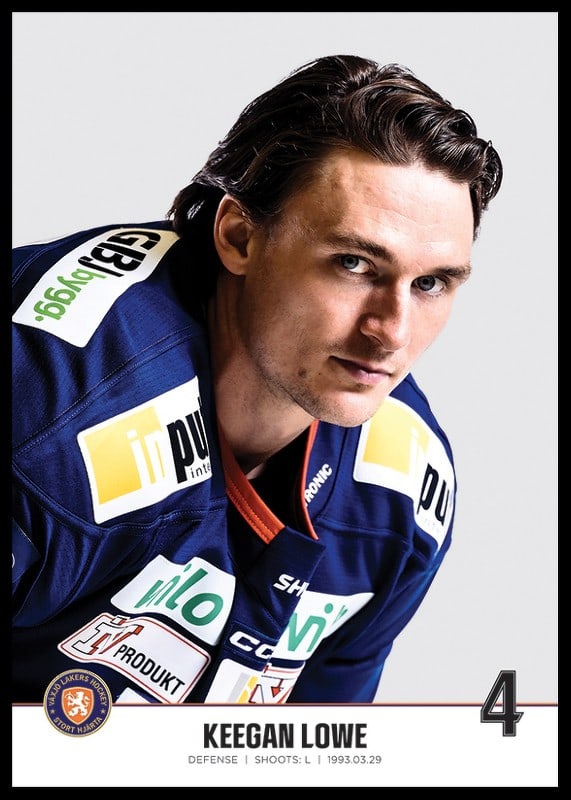 Växjö Lakers Keegan Lowe #4-12
