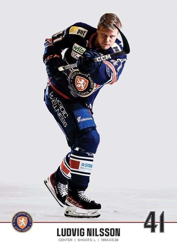 Växjö Lakers Ludvig Nilsson #41-12