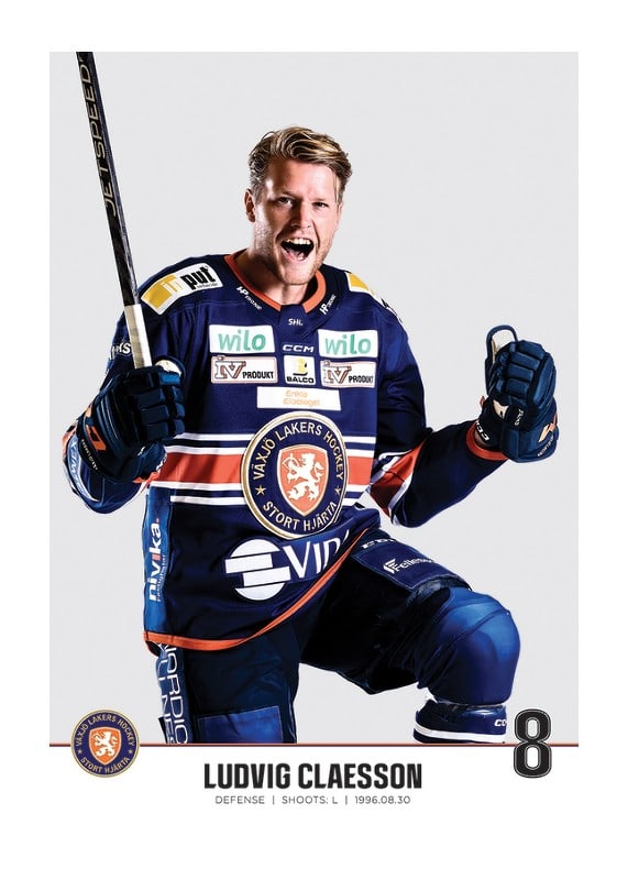 Växjö Lakers Ludvig Claesson #8-12