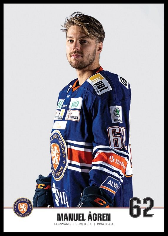 Växjö Lakers Manuel Ågren #62-12