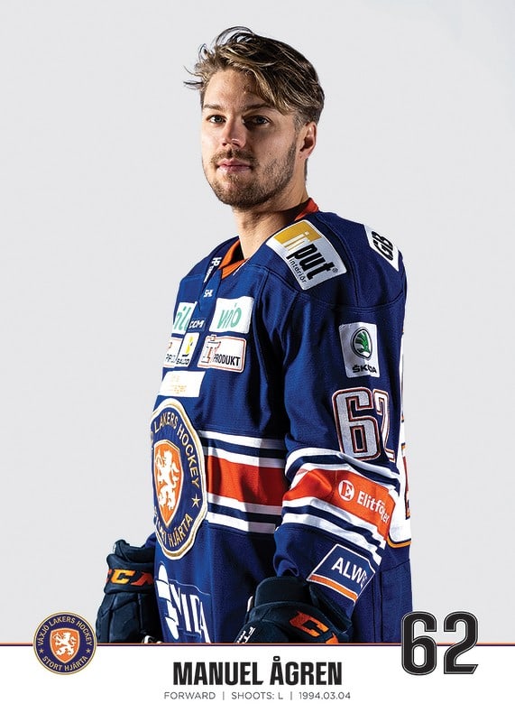 Växjö Lakers Manuel Ågren #62-12