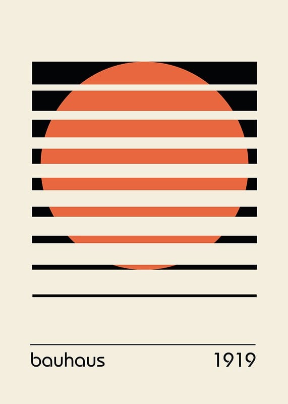 Grafisk illustration med orange cirkel och svarta linjer-12