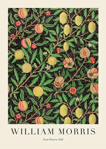Poster William Morris Fruit Pattern 1862