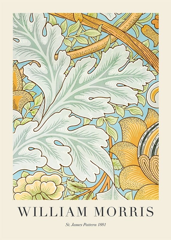 Plakāts William Morris St James Pattern 1881