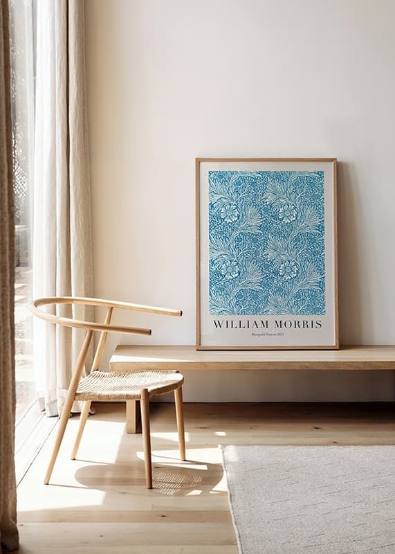 Plakāts William Morris Marigold Pattern 1875 crossfade
