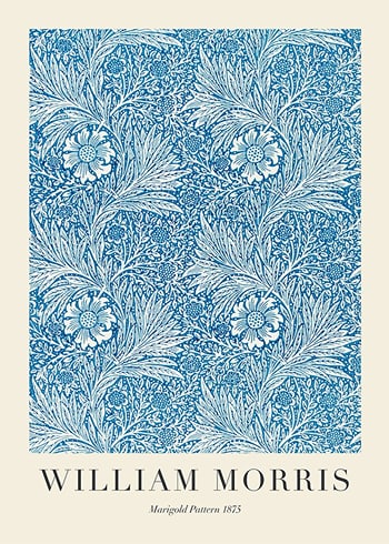 Poster William Morris Marigold Pattern 1875