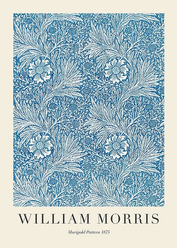 Poster William Morris Marigold Pattern 1875