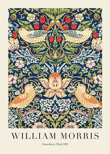 Poster William Morris Strawberry Thief 1883