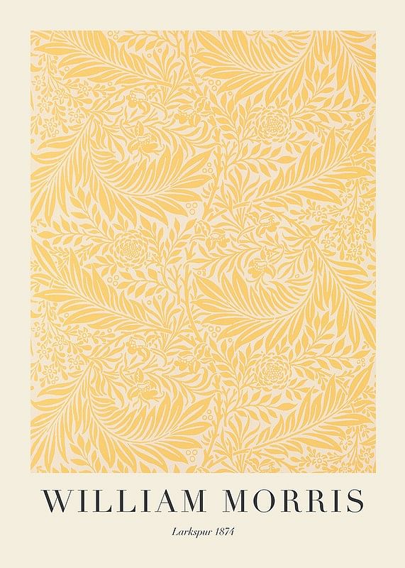Poster William Morris Larkspur 1874