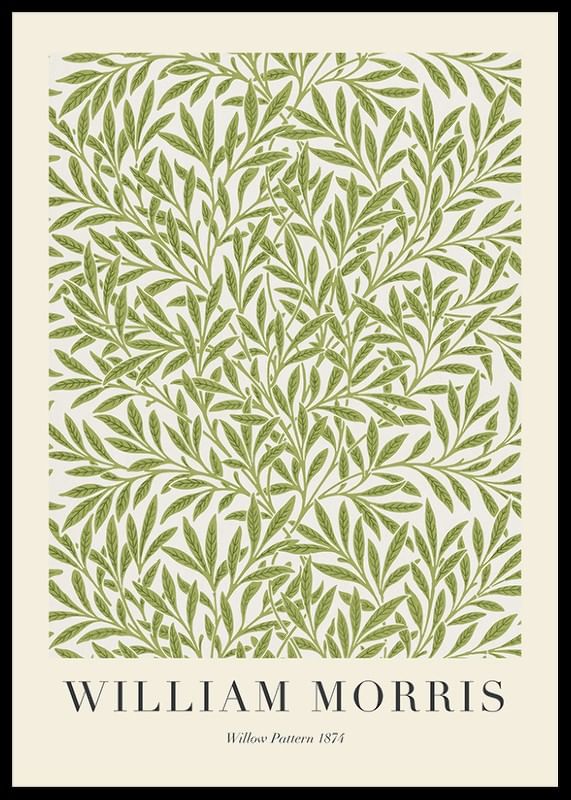 Poster William Morris Willow Pattern 1874