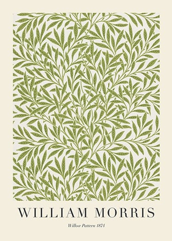 Poster William Morris Willow Pattern 1874