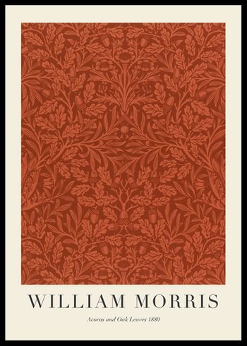 Poszter William Morris Acorns And Oak Leaves 1880
