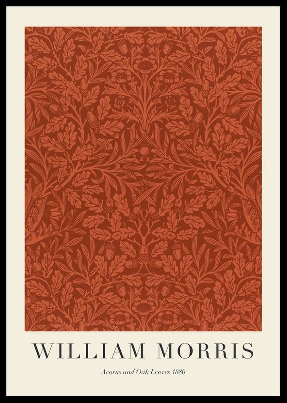 Poster William Morris Acorns And Oak Leaves 1880