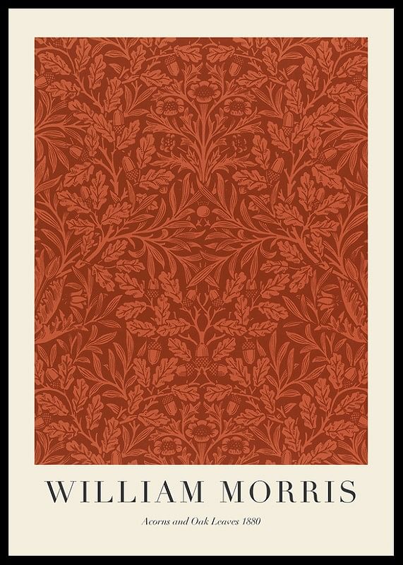 William Morris Acorns And Oak Leaves 1880-12