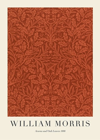 Poster William Morris Acorns And Oak Leaves 1880