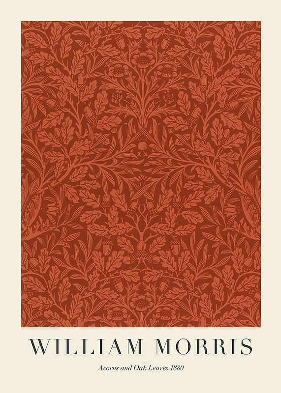 Poster William Morris Acorns And Oak Leaves 1880