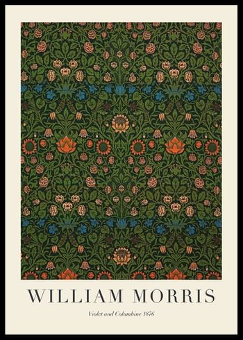 Poster William Morris Violet And Columbine 1876