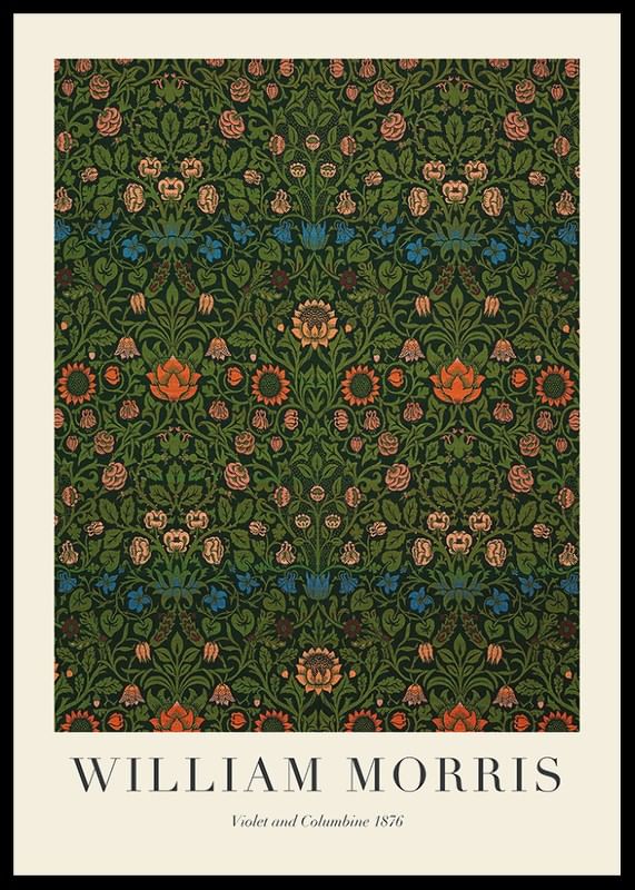 Poster William Morris Violet And Columbine 1876