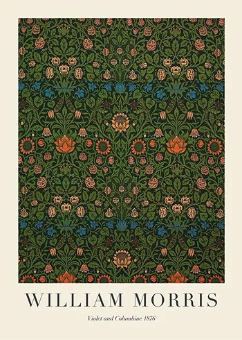 Poster William Morris Violet And Columbine 1876