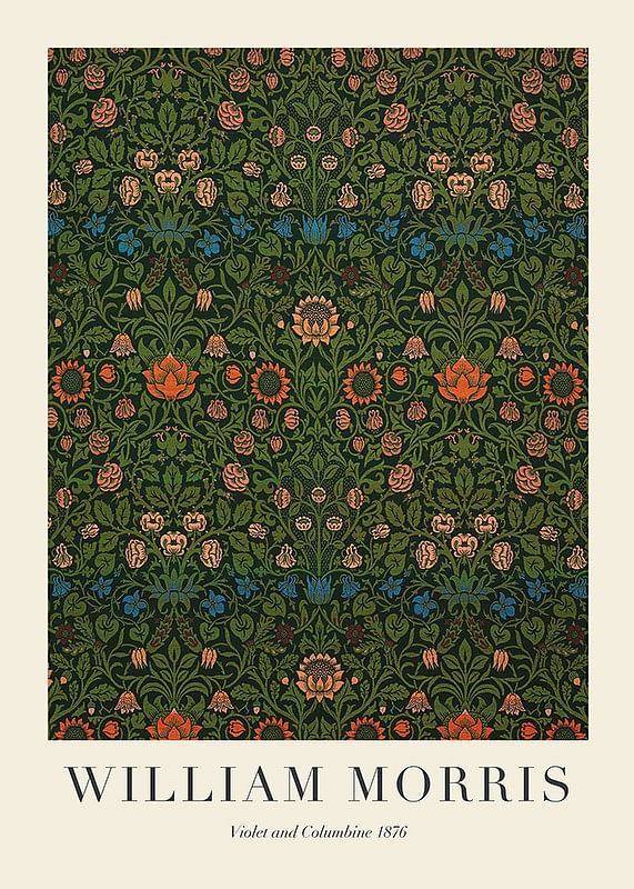 Poster William Morris Violet And Columbine 1876