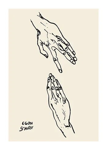 Poster Egon Schiele Art Hands