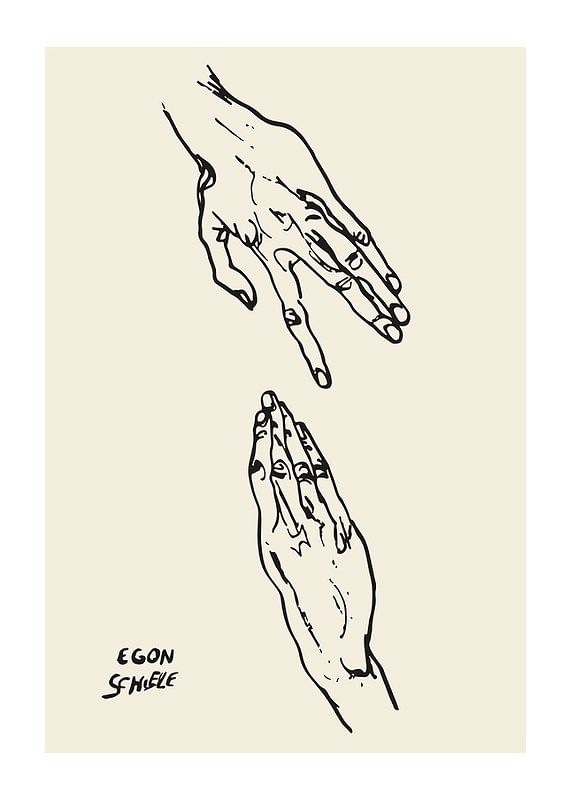 Plagát Egon Schiele Art Hands