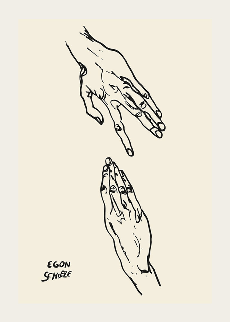 Egon Schiele Art Hands-12