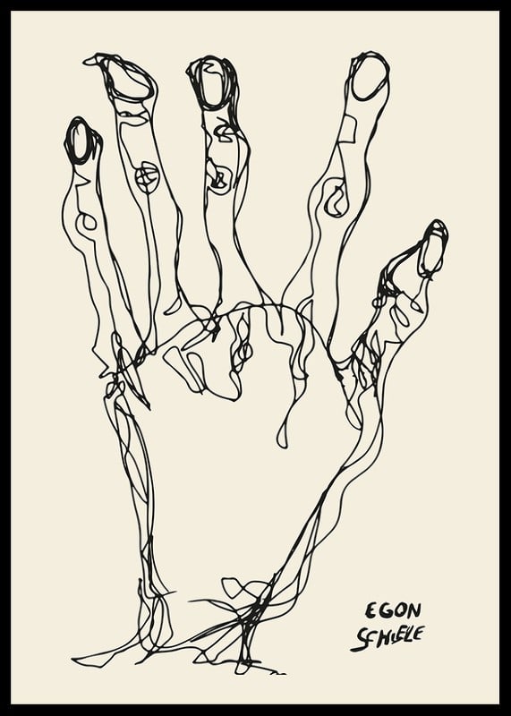 Egon Schiele Hand-12