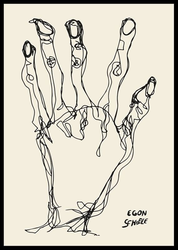 Egon Schiele Hand-12