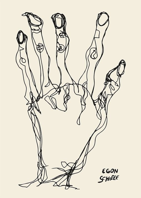 Egon Schiele Hand-12