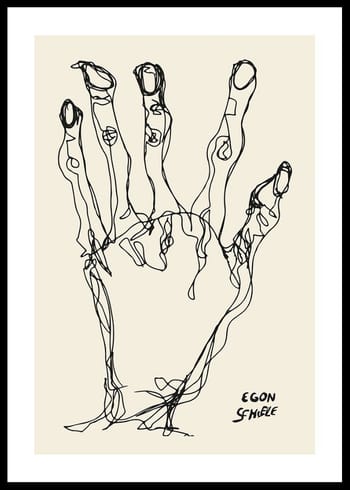 Plakat Egon Schiele Hand