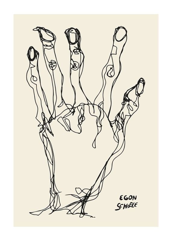 Egon Schiele Hand-12