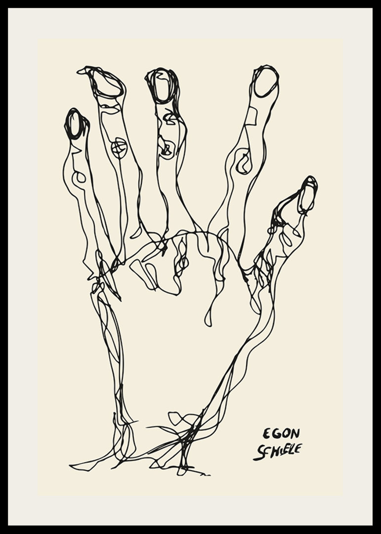 Egon Schiele Hand-12
