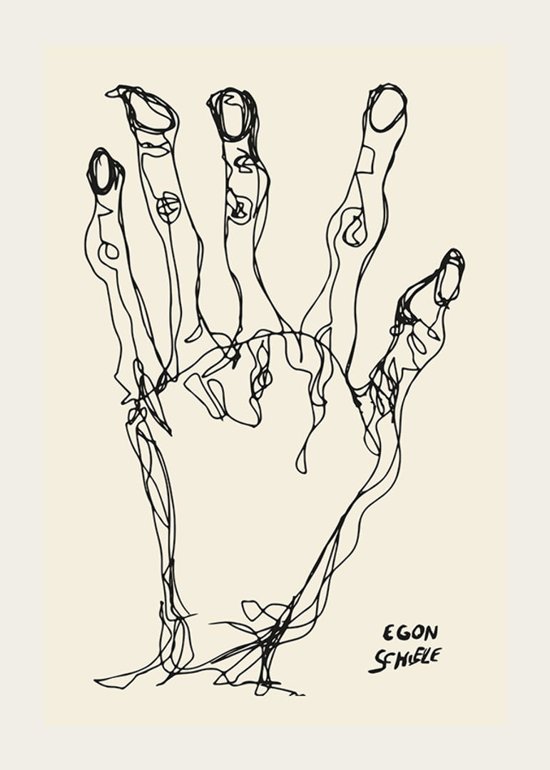 Egon Schiele Hand-12