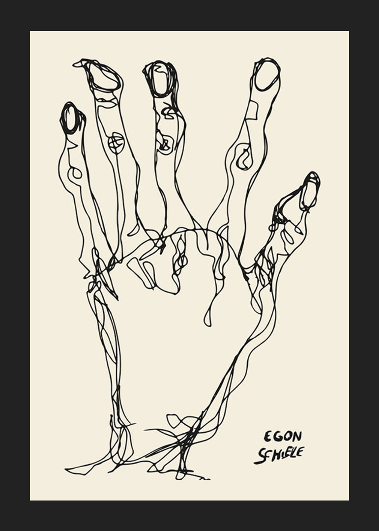 Egon Schiele Hand-12