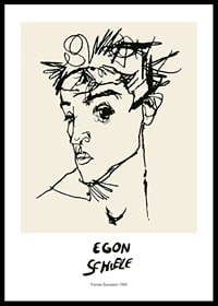 Egon Schiele Self Portrait-0