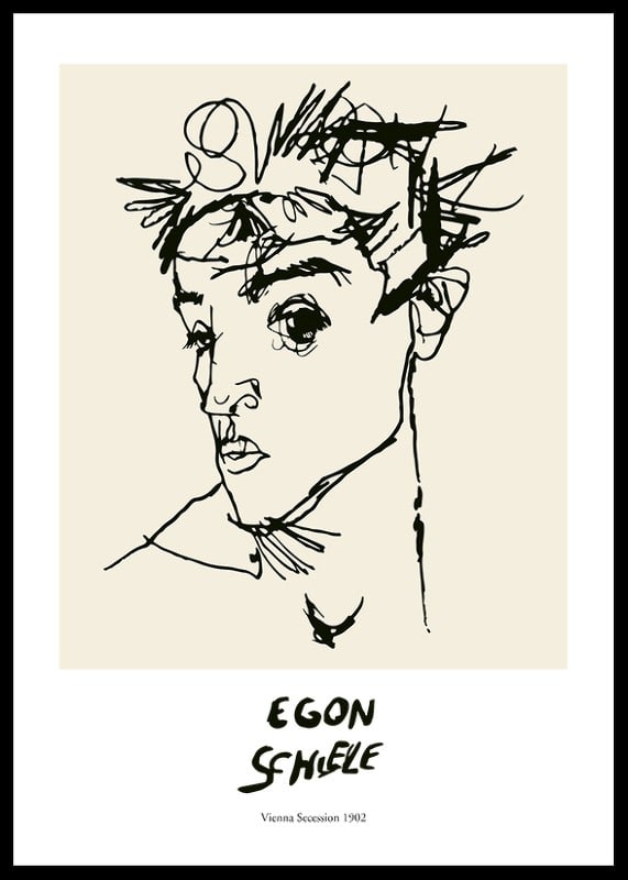 Egon Schiele Self Portrait-12