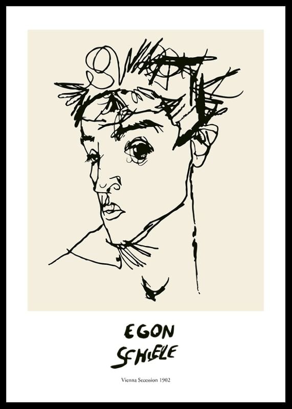 Egon Schiele Self Portrait-12