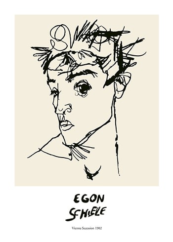 Poster Egon Schiele Self Portrait
