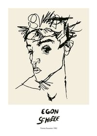 Egon Schiele Self Portrait-1