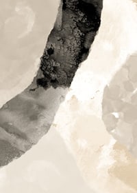 Strati di acquerello astratti in beige, marrone e nero-7